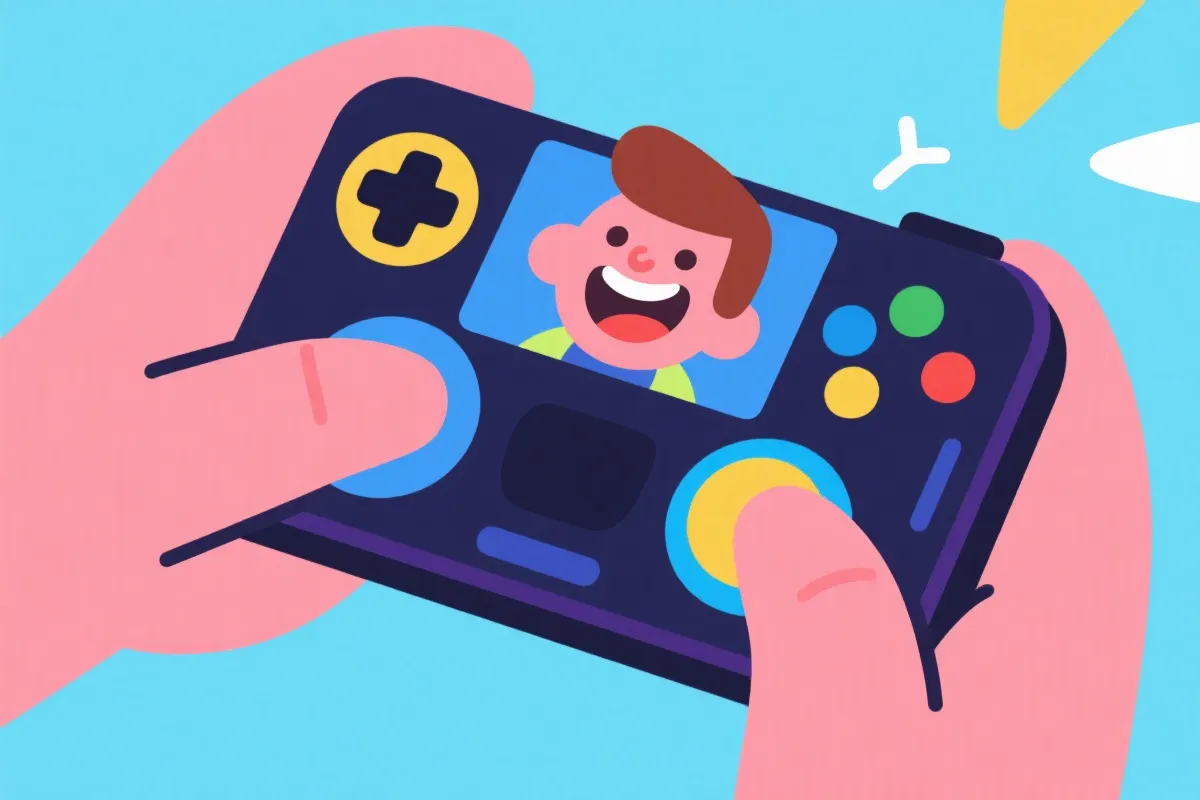 移动娱乐轻松上手插画